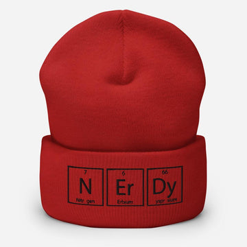 Nerdy Embroidered Unisex Cuffed Beanie - BUCKET POPCORN